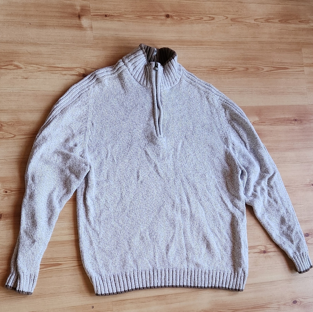 Men's Columbia zip front sweater